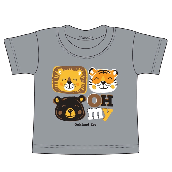INFANT TEE LIONS TIGERS BEARS OH MY